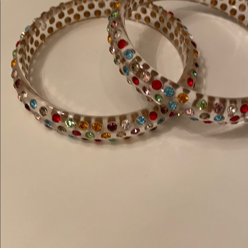 Lucite bangle bracelet